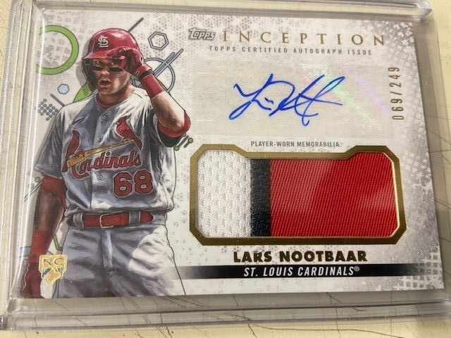 2022 Topps Inception Lars Nootbaar Patch Auto #069/249 St
