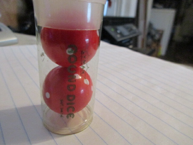 Lyman Round Dice Set in Original marked container Collectible