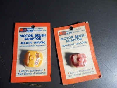 LOT of 2 Simco  Motor brush adaptor 400-22:69 & 400-33:79 slot car NOS 1/24 rare