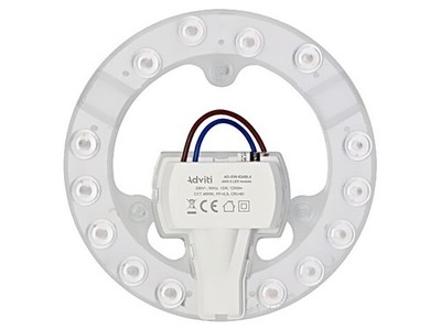 Lampe AD-SW-6249L4 : Panneau lumineux LED 4000K 137mm 230VAC 12W 1200lm ADVITI