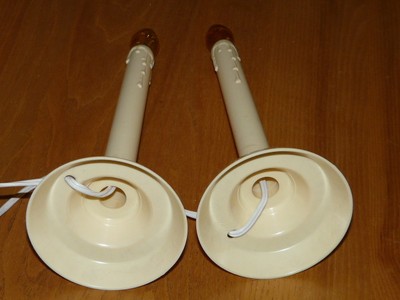 3 Vintage Christmas Candles Lights - 110-120 volts