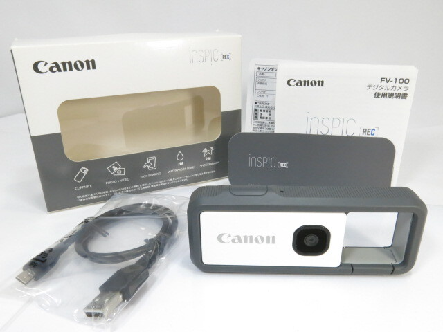 Canon iNSPiC REC FV-100 Gray Digital Toy Camera From Japan Canon iNSPiC REC FV-100 Gray Digital Toy Camera From Japan