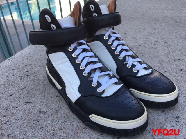 靴 Givenchy Tyson Sneaker Size41 Givenchy Black Studded Leather Tyson High Top Sneakers Size