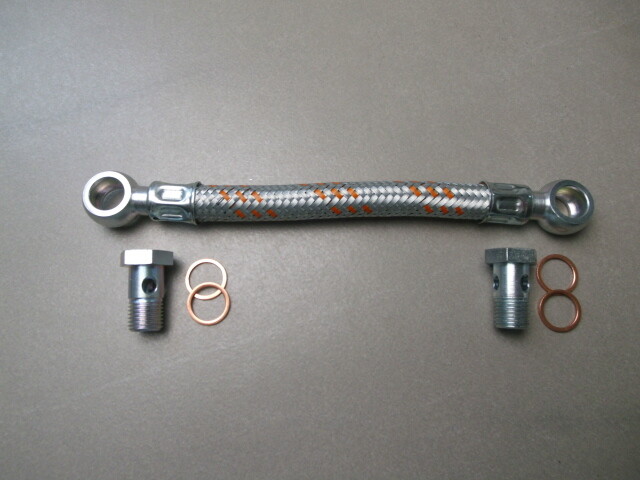 Kraftstoff-Schlauchleitung Mit 14er Ringnippel -Parallel- Mit Hohlschrauben