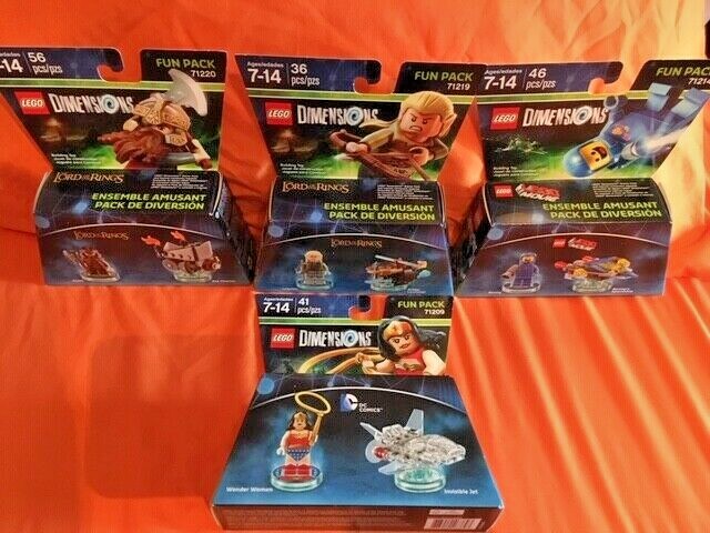 Lego Dimensions Xbox One Game Fun Packs 71214 / 71219 / 71220 / 71209