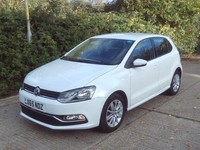 2015 Volkswagen Polo 1.0 SE 5dr White 48k Miles Years MOT Warranty £20 Road Tax 