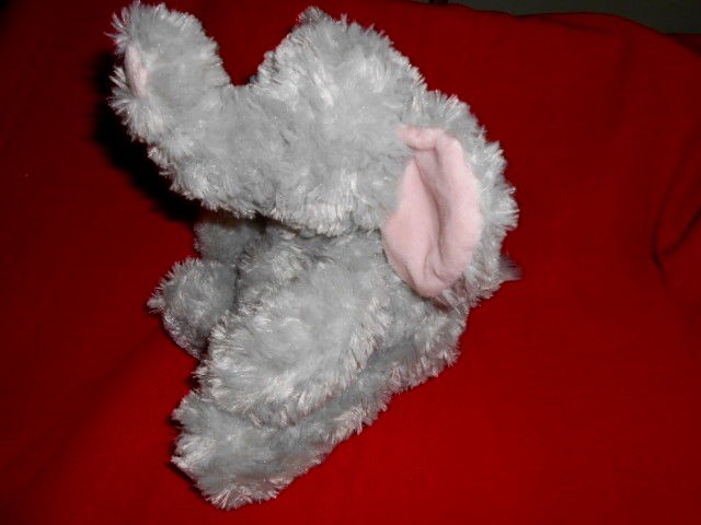 Aurora Lucky ELEPHANT Gray Plush Stuffed Animal  12