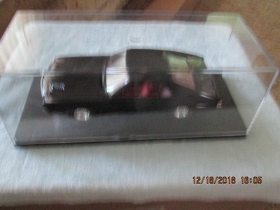 1968 AMC  AMX  black with red interior redline tires 1/25 th promo plastic case