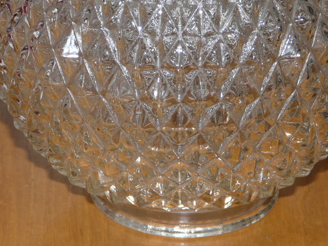 Vintage Pineapple Look / Style Clear Glass Light Lamp Shade