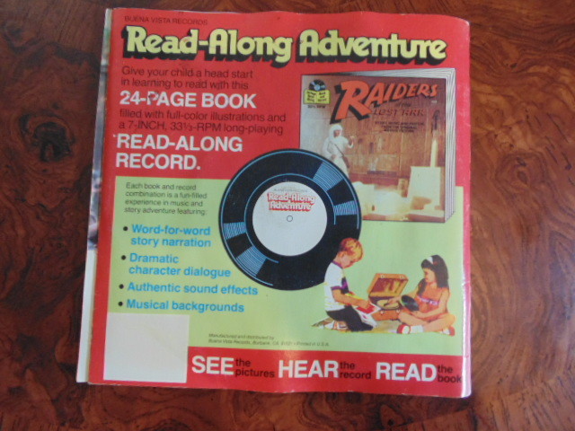 RARE INDIANA JONES TEMPLE OF DOOM NEW RECORD---STORY FROM MOVIE