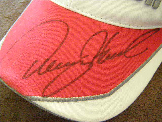 Nascar Race Car Driver DENNY HAMLIN Autographed Baseball Cap #20 Rockwell
