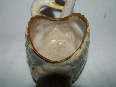 vintage Double swan planter painted made in Japan