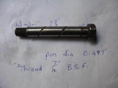 vintage or classic car shackle pins 7/16'' BSF thread 1/2'' dia pin 1920s 1930s