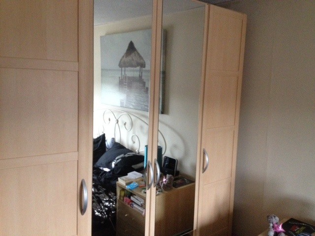 Wardrobes Fitted Storage Hanging Rails Shelves Draws 4 Doors Maple