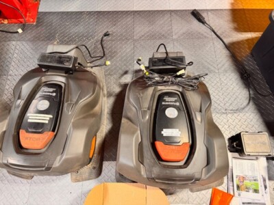 2X Husqvarna Automower 450X Robotic Lawn Mower with Base power with many extras