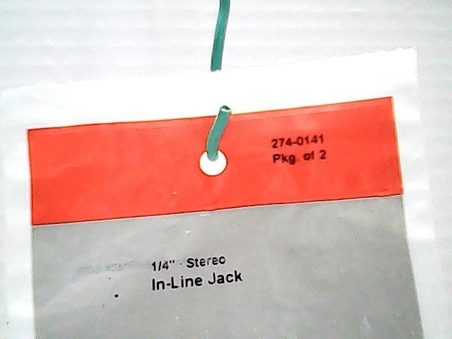 Radio Shack 274-0141 New 2 ct pkg, 1/4