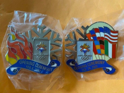SALT LAKE CITY OLYMPICS PIN OPENING & CLOSING CEREMONIES STADIUM FLAG OF NATIONS