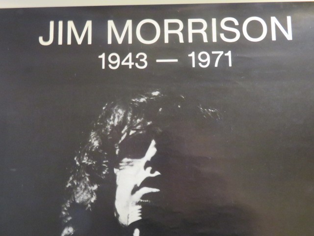 Jim Morrison B&W Closeup with quote on bottom of poster Brand New Condition