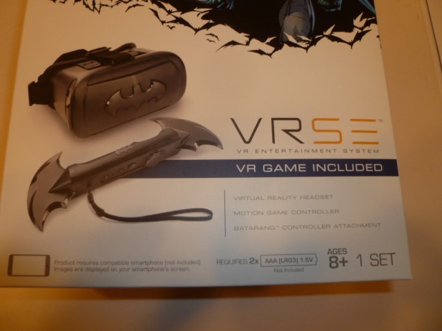 VRSE Batman Virtual Reality Set  IR controller VR headset, game included, New