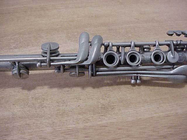 Antique P.X. Laube Metal Clarinet and Case Free Shipping