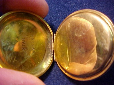 vintage 35mm gold filled Lancashire Watch Co OF pendant watch SCARCE runnable