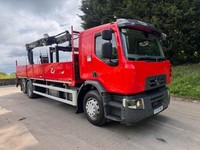 2020 70 Renault D 320 WIDE E6 6x2 alloy drop side Atlas 125.2 crane & block grab