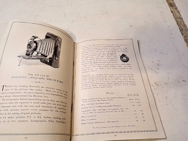 1919 Kodak Camera Supply Catalog from Bixby's Republic Kansas