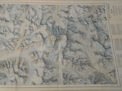 1988  MAP OF MOUNT EVEREST NATIONAL GEOGRAPHIC (65)
