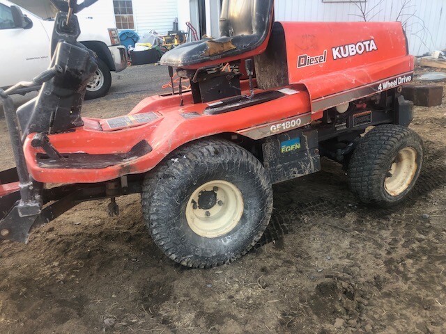 Kubota Diesel Hydrostatic 4x4 GF1800 + SnowBlower Snow Machine Package!