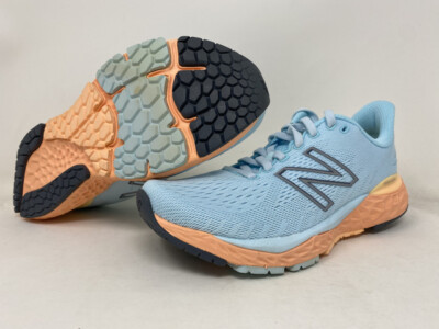 

Женские кроссовки New Balance 880 v11, бледно-голубой холодный/манго, Pale blue chill/mango