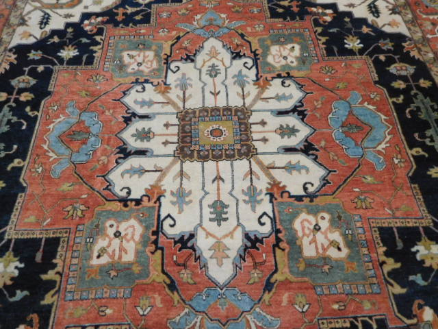 SUPER FINE VE DY KARACHEH KAZAK SERAPI HERIZ 9x12  CAUCASIAN AREA RUG