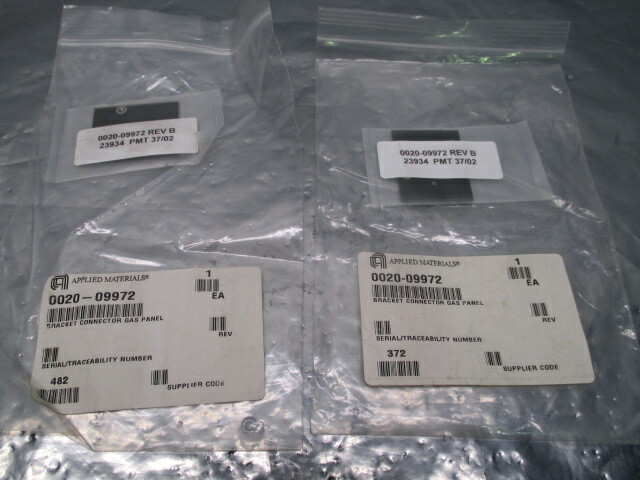 2 AMAT 0020-09972 Bracket Connector Gas Panel, 100311