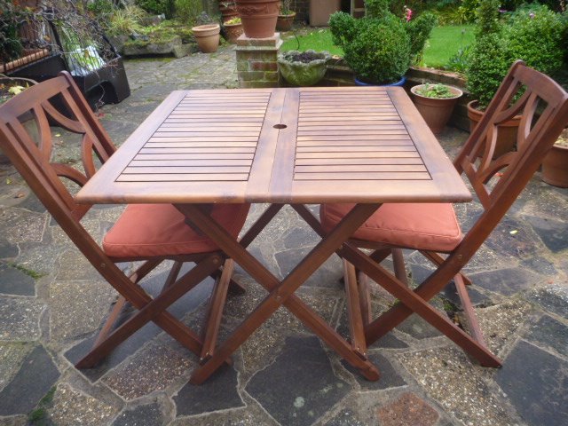 Folding Garden Table & 2 Chairs in VGC | in Bracknell, Berkshire | Gumtree