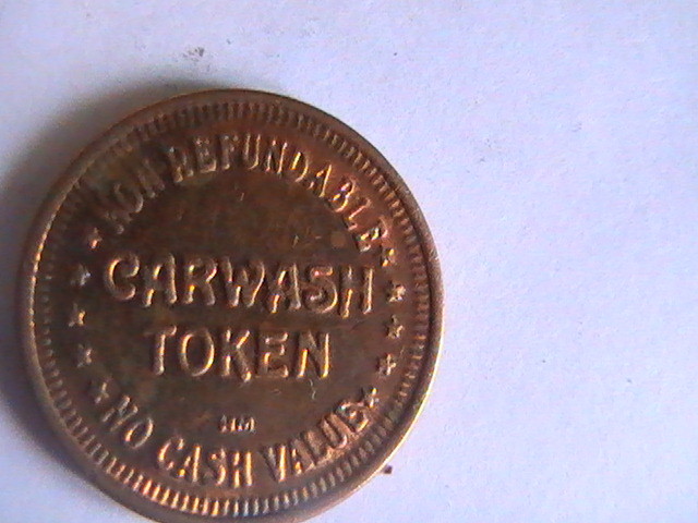 TOKEN COPPER CARWASH TOKEN CAR WASH 50