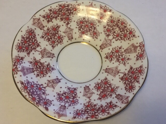 Rosina Tea Cup and Saucer 5123.-B739