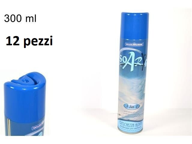 Set 12 Pz Deodorante Per Ambiente Spray Profumo Casa 300ml Montagna dfh