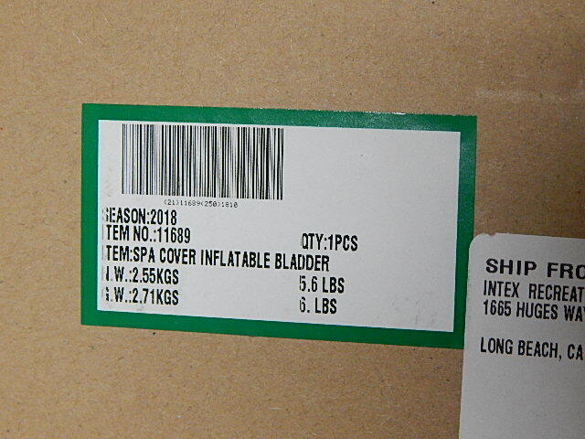 NEW INTEX SPA INFLATABLE BLADDER MODEL 11689 - 28403E, 28403VM, 28405CA, 28405E