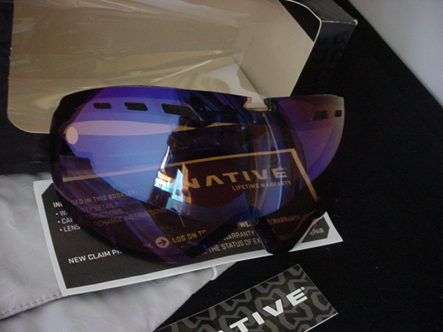 NATIVE  Kicker 404 602 801 WATER or Snow Goggles NEW IRON BLACK  FRAME $149.00