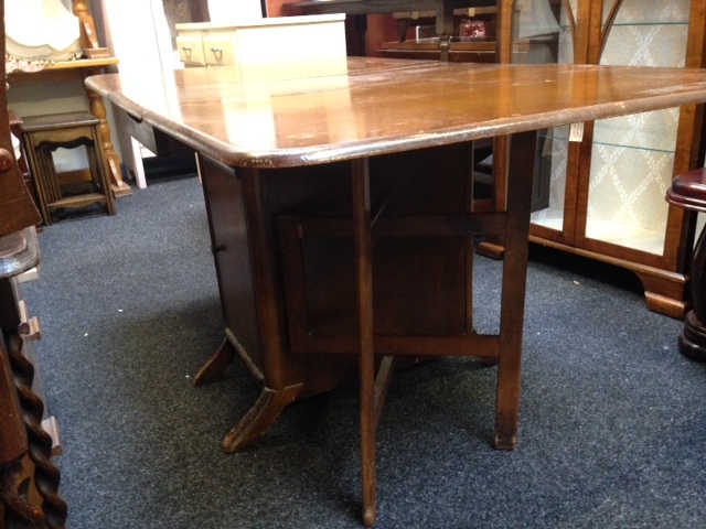 VINTAGE DROP LEAF DINING TABLE FOLD OUT IRONING BOARD AND STORAGE ... - VINTAGE DROP LEAF DINING TABLE FOLD OUT IRONING BOARD AND STORAGE SHABBY  CHIC