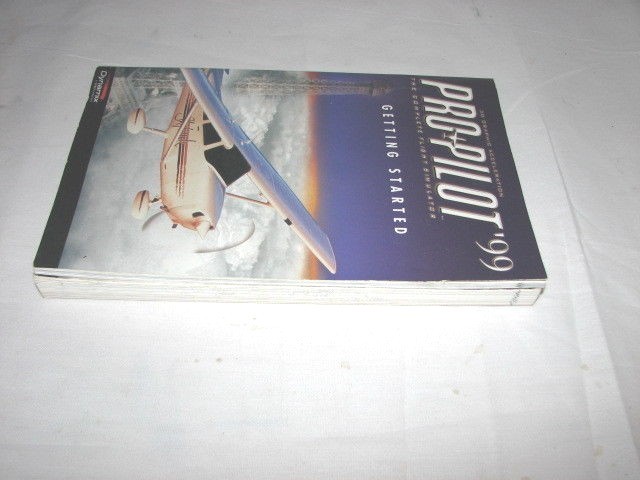 2 BOOKS Pro Pilot '99 Simulator Flight Companion & Getting Started 1998 1999