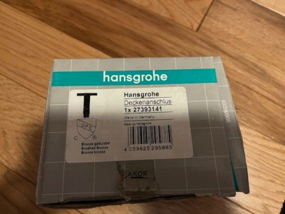 Hansgrohe 27393 Raindance E Ceiling Mount Shower Arm - Limited - Bronze