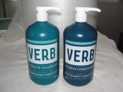 Verb Hydrating Shampoo 32 oz & Hydrating Conditioner 32oz. for Dry Frizzy Hair