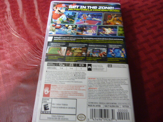 Nintendo Switch Mario Tennis Aces EMPTY BOX NO GAME