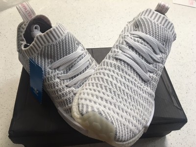 Adidas NMD R1 Black White Print Blackout Whiteout Nomad Mens