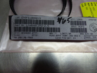 NSC  LM4040CIM3-2.5 Qty of 200 per Lot Precision Micropower Shunt Voltage Refere