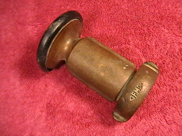 Vintage Akron Brass Fire Hose Fog Nozzle FIREMAN FIRETRUCK TOOL PAPERWEIGHT