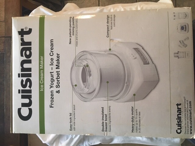 Cuisinart ICE21FR 1.5-Quart Frozen Yogurt-Ice Cream Maker - White - New in Box