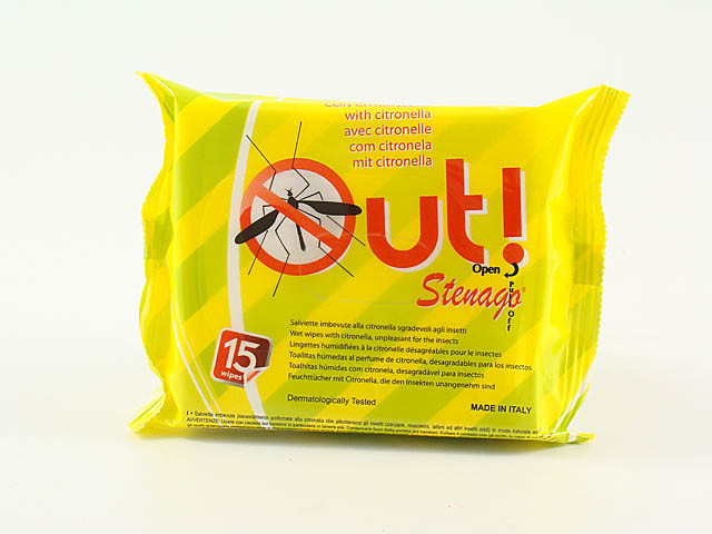 Confezione 15 Salviette Salviettine Imbevute Alla Citronella Anti Zanzare dfh