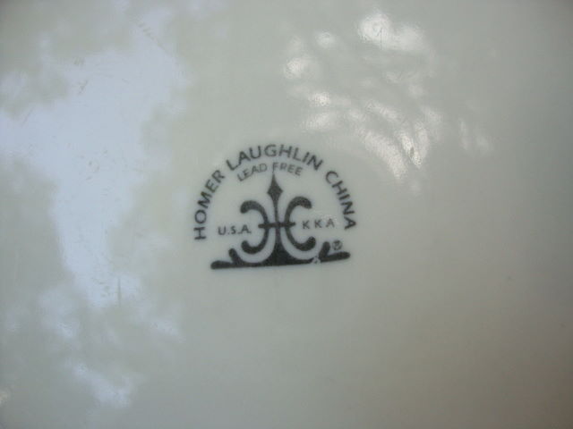 Collectible Advertising Restaurant Ware Homer Laughlin Giannotti's 9 1/2