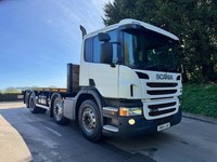 2015 Scania P370 E6 8x2 lift/steer 27ft flat bed 3 pedal auto